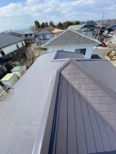 塗装後のきれいな屋根