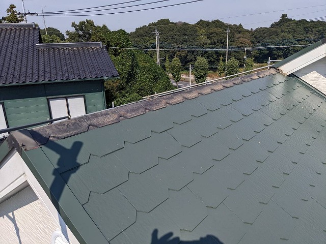貫板撤去後の屋根の状態