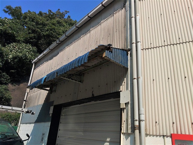 田村市にて経年劣化により傷んだ倉庫の修繕依頼。無料点検を行いました