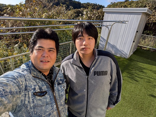 工事を行ったお客様との写真
