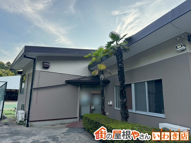 福島県いわき市　塗装を行い落ち付いた印象の外壁に仕上げた状態