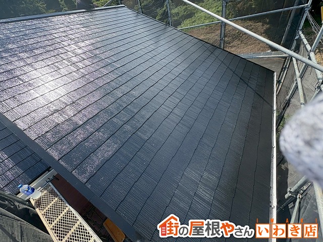 福島県郡山市　塗装を行い防水性を高めた状態の屋根