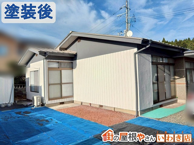 福島県古殿町　外壁の塗装を行い耐久性が回復した状態