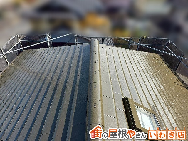 福島県南相馬市　屋根塗装を行い耐久性が上がった屋根の状態