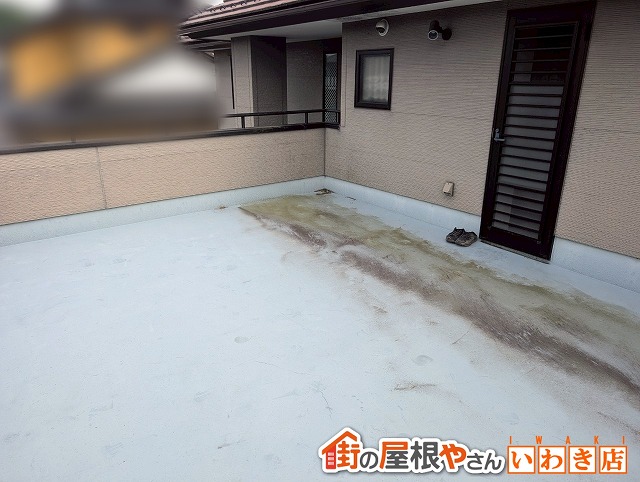 福島県南相馬市　経年劣化や亀裂が発生していた2階ベランダ防水