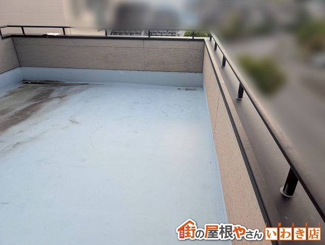 福島県南相馬市　ベランダの外壁が傷みボロボロの状態になってしまっていた