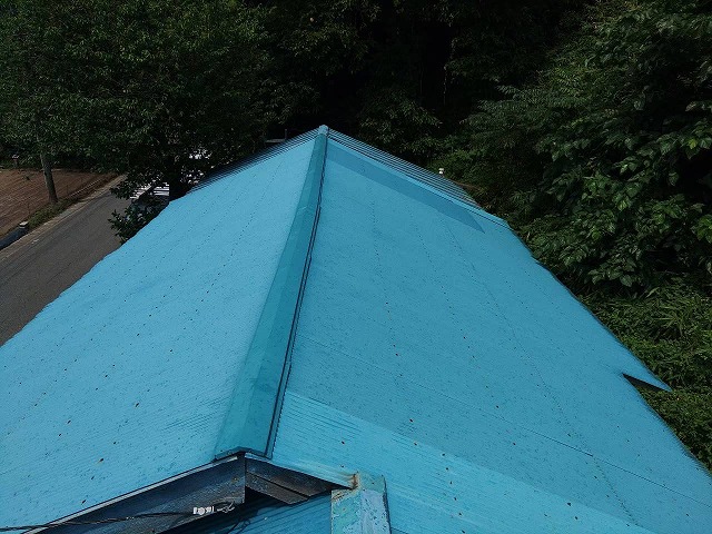 平屋の波板の屋根