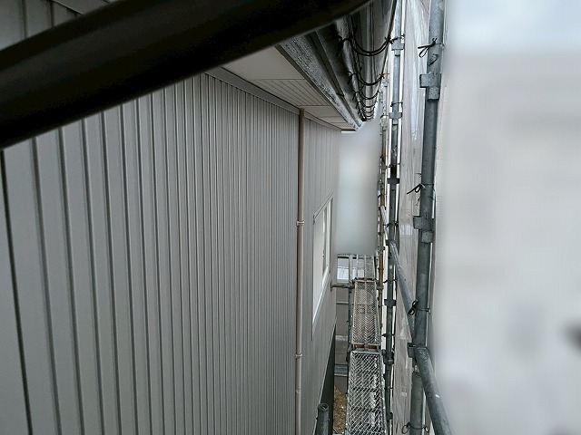 施工後の外壁カバー工事をした後の外壁